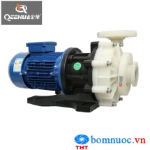 Máy bơm hóa chất đầu nhựa dẫn động từ Qeehua QHX-P-665-SSV 5HP