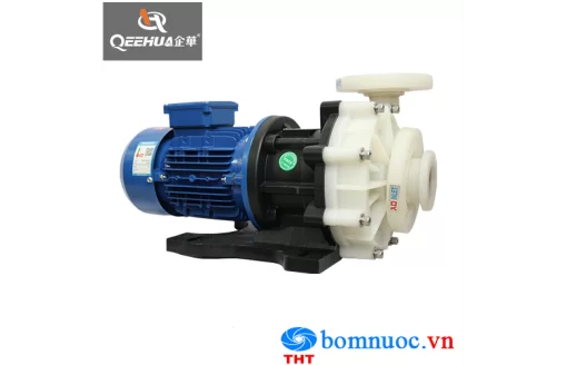 Máy bơm hóa chất đầu nhựa dẫn động từ Qehua QHX-P-553-SSV 3HP
