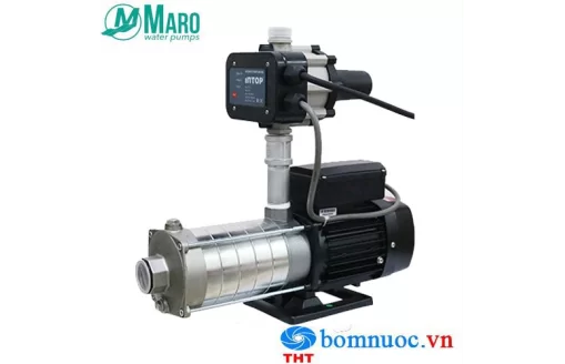 Máy bơm tăng áp điện tử Maro CM2-60 và CỤM TĂNG ÁP INTOP PS-01 1HP