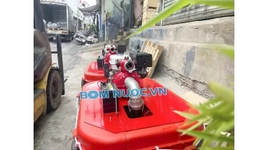 Máy bơm chữa cháy xăng Kato HP30A 15HP có phao di động có kiểm định 