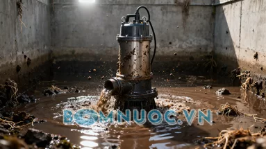 Máy bơm chìm nước thải mùa mưa – Cách chọn đúng để tránh tắc nghẽn và cháy bơm