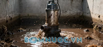Máy bơm chìm nước thải mùa mưa – Cách chọn đúng để tránh tắc nghẽn và cháy bơm